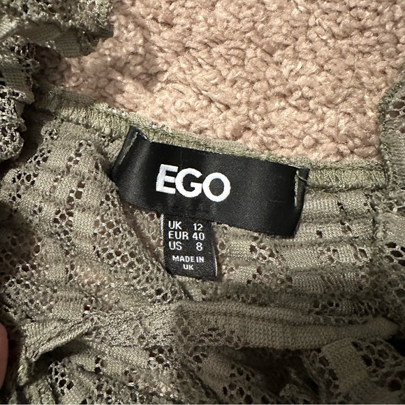 LIKE NEW Ego Green Asymmetrical Halter Top - Picture 5 of 6